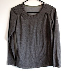 COLUMBIA Sunstone Bridge Athletic Shirt Top GRAY S